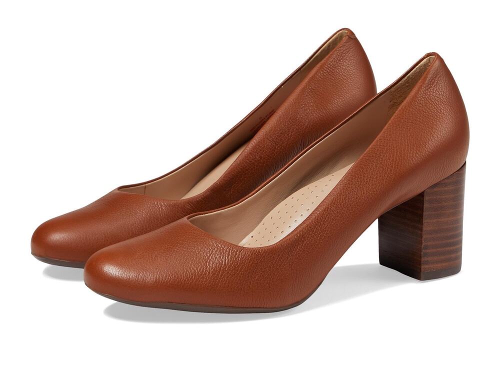 MARC JOSEPH NEW YORK MIDTOWN PUMPS COGNAC NAPPA SOFT 8 M